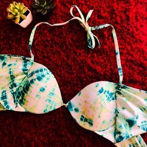 Victoria’s Secret Green Tye Dye Bikini Top